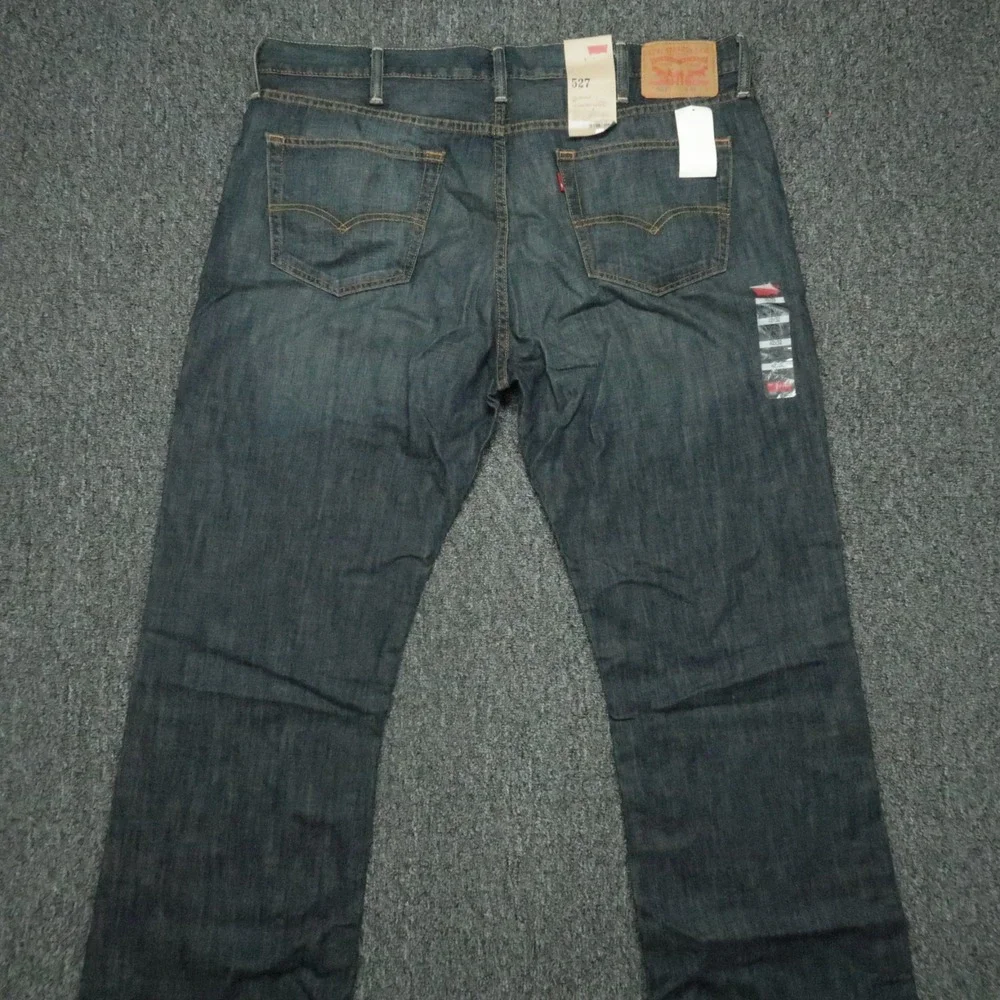 Levis Jeans Mens 42x32 Blue 527 Slim Bootcut 5 Pocket Denim‎
